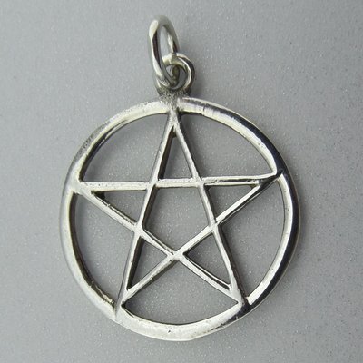 Zilveren Hanger Pentagram