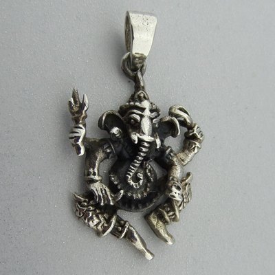 Zilveren Hanger Ganesha