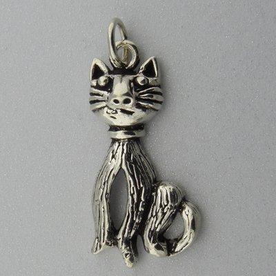 Zilveren Hanger Kat (poes)