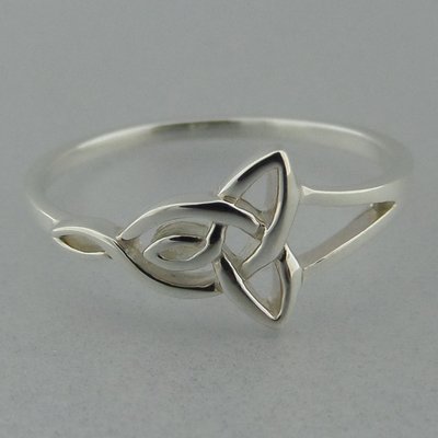 Zilveren Ring Keltische Triquetra