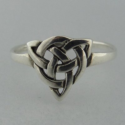 Zilveren Ring Keltische Triquetra