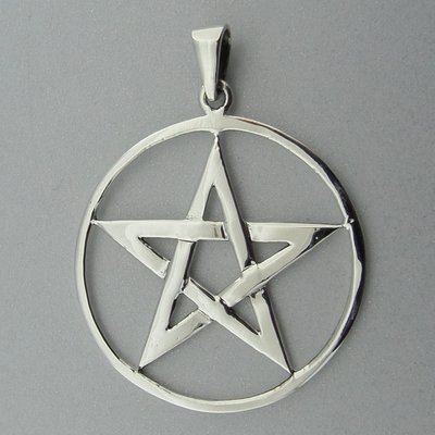 Zilveren Hanger Pentagram