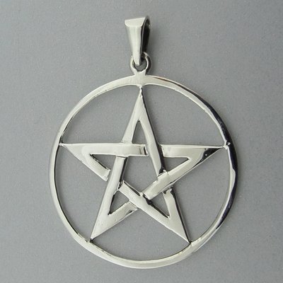 Zilveren Hanger Pentagram