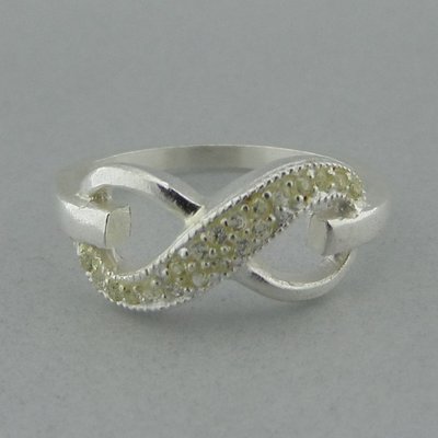 Zilveren Ring Infinity met Zirkonia