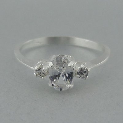 Zilveren Ring Zirkonia