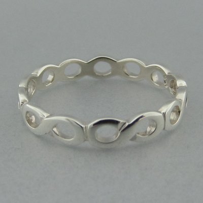 Zilveren Ring Infinity