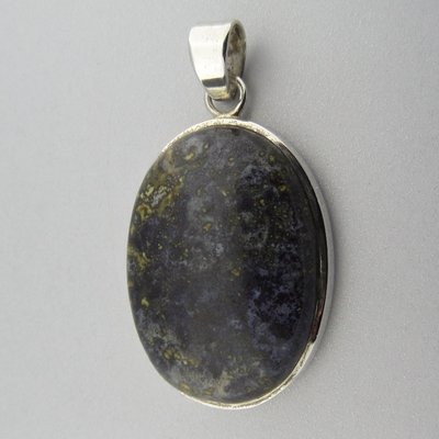 Zilveren Hanger Moss Agate