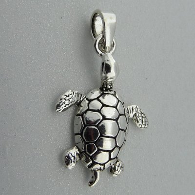 Zilveren Hanger Schildpad