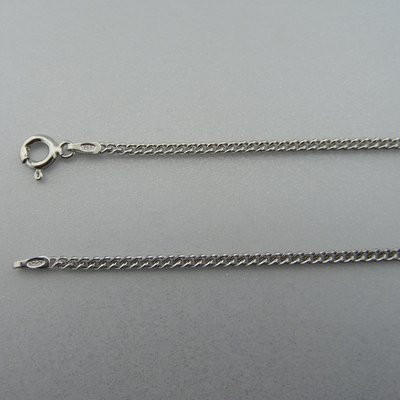 Zilveren Ketting Gourmet Gerhodineerd  50 cm x 2 mm