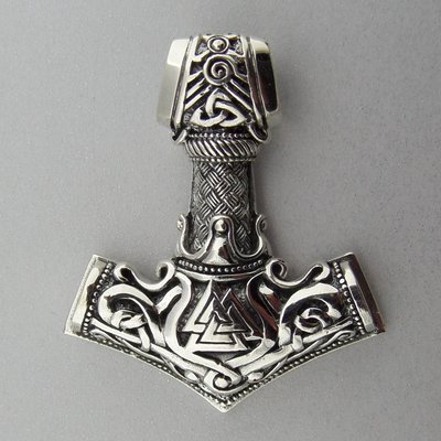 Zilveren Hanger Keltische Hamer van Thor
