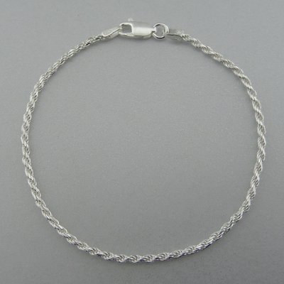 Zilveren Armband Gedraaid