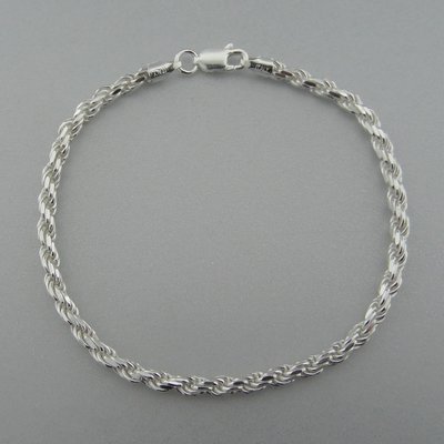 Zilveren Armband Gedraaid 19 cm