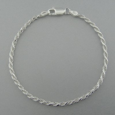 Zilveren Armband Gedraaid