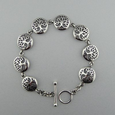 Zilveren Armband Levensboom