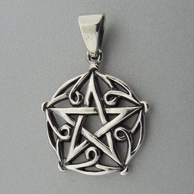 Zilveren Hanger Pentagram