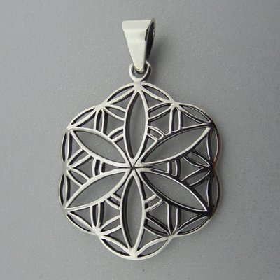 Zilveren Hanger Flower of Life