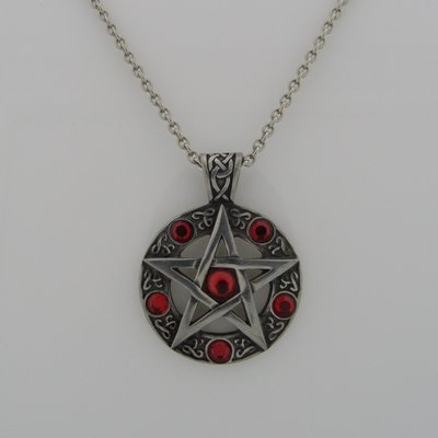 Ketting met Tinnen Hanger Pentagram