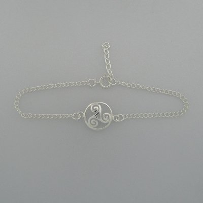 Zilveren Armbandje Keltische Triskel