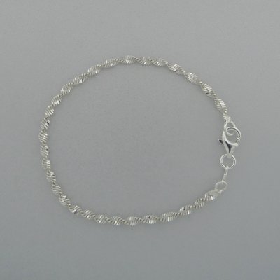 Zilveren Armband Gekruld 18,5 cm